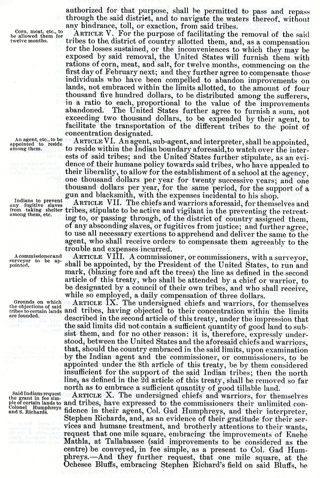 Treaty of Moultrie Creek, 1823 (page 1)