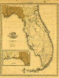 Map of Florida by H.S. Tanner (1823)