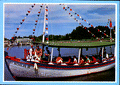 A sponge diving exhibition boat on the Anclote River in Tarpon Springs - Florida