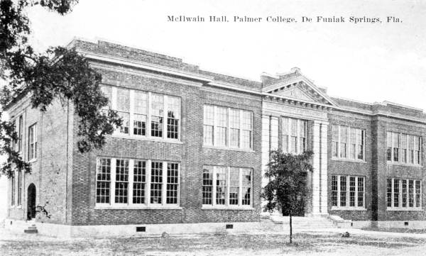 McIlwain Hall at Palmer College (circa 1915).