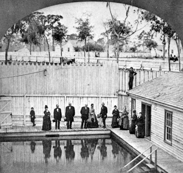 Bathing pool at Green Cove Springs (circa 1870s).