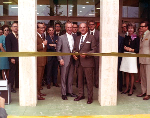 Florida State Senator Mallory E. Horne, center left, with George Jenkins at opening ceremony of Publix at the Northwood Mall - Tallahassee, Florida