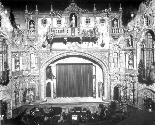 The stage in the Tampa Theatre.