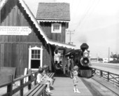 Petticoat Junction railroad station - Panama City Beach, Florida.