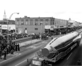 Air Force Space Museum parade float in Governor Kirk's inaugural parade - Tallahassee, Florida.