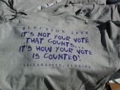 T-shirt from the 2000 presidential election vote dispute.