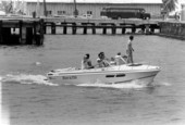 Private boat returning from Mariel, Cuba with refugees on board - Key West, Florida.