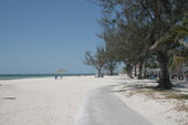 Looking across Higgs Beach - Key West, Florida.