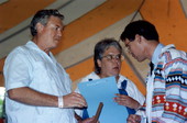 Frank and Ann Thomas with Ormond Loomis - White Springs, Florida .