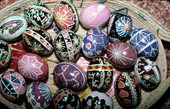 Easter eggs decorated by Ola Kryway - Titusville, Florida.