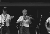 Fiddler Julian "Goose" Culbreath and family performing at the 1989 Florida Folk Festival - White Springs, Florida