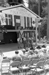 The Peyton Brothers performing at the 1990 Florida Folk Festival - White Springs, Florida