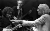 "Diamond Teeth" Mary McClain performing concert with band at the Stuffed Pepper in St. Petersburg.