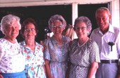 Group of Sacred Harp singers gathered together for a portrait - Old Chicora, Florida