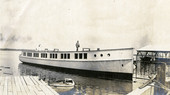 Boat being constructed by Koreshans in Estero, Florida.