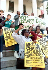 Anti-drug rally is held on Martin Luther King Day - Tallahassee, Florida