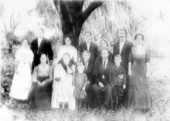 Family of Daniel Amos and Dicy Stalvey Raulerson at their home - Polk County, Florida.