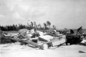 Remains of a home after Hurricane Donna - Coral Cove, Florida