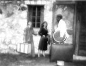 Couple checking into one of the guest cottages - Rainbow Springs, Florida