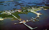 Aerial view of Cedar Key - Cedar Key, Florida