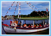 A sponge diving exhibition boat on the Anclote River in Tarpon Springs - Florida