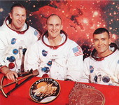 Prime crew members of Apollo 13 space mission.