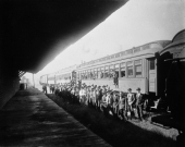 Enlistees off to the war - Gainesville, Florida