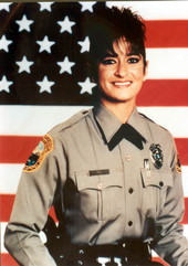 Portrait of Metro-Dade Police Department officer Evelyn Gort.