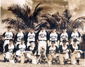 Group portrait of the White Belt Dairy baseball team - Miami, Florida