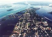 Aerial view looking south over Sewall's Point in Martin County.