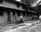 John H. Patterson (at left) getting back to his dorm at FSCW - Tallahassee, Florida.