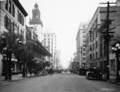 Looking down Forsyth Street - Jacksonville, Florida.