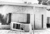 Aftermath of race riot in Saint Petersburg following the assassination of Martin Luther King in Memphis, Tennessee.