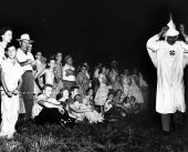 Crowd attending a KKK rally - Tallahassee, Florida.