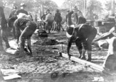 9th Infantry breaking camp to embark for the Spanish-American war