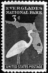 Stamp commemorating Everglades National Park.