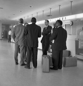 Members of the "Tallahassee Ten" at the municipal airport.