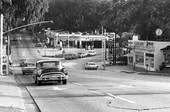 Looking north on Monroe St. toward the intersection with Thomasville Road in Tallahassee.