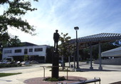 Statue of C.K. Steele by artist David Lowe at the plaza in Tallahassee, Florida.