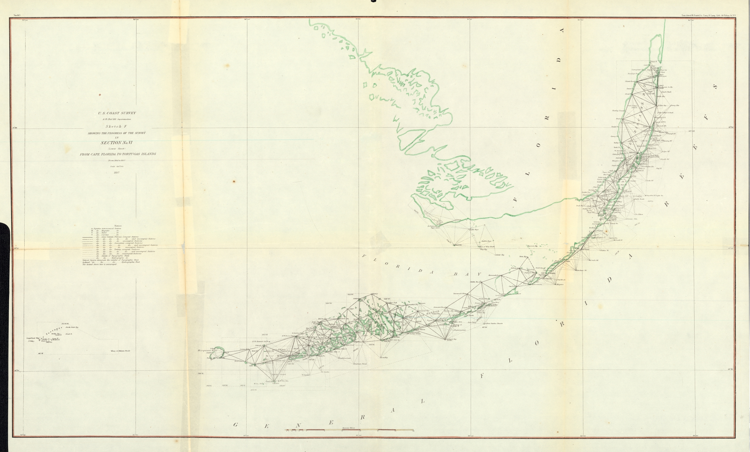 U.S. Coast Survey, Florida Peninsula, 1857