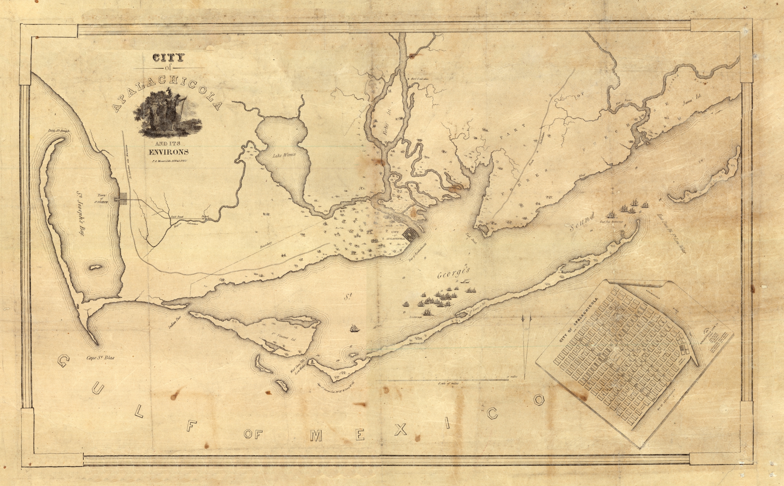 City of Apalchicola and Its Environs, 1837