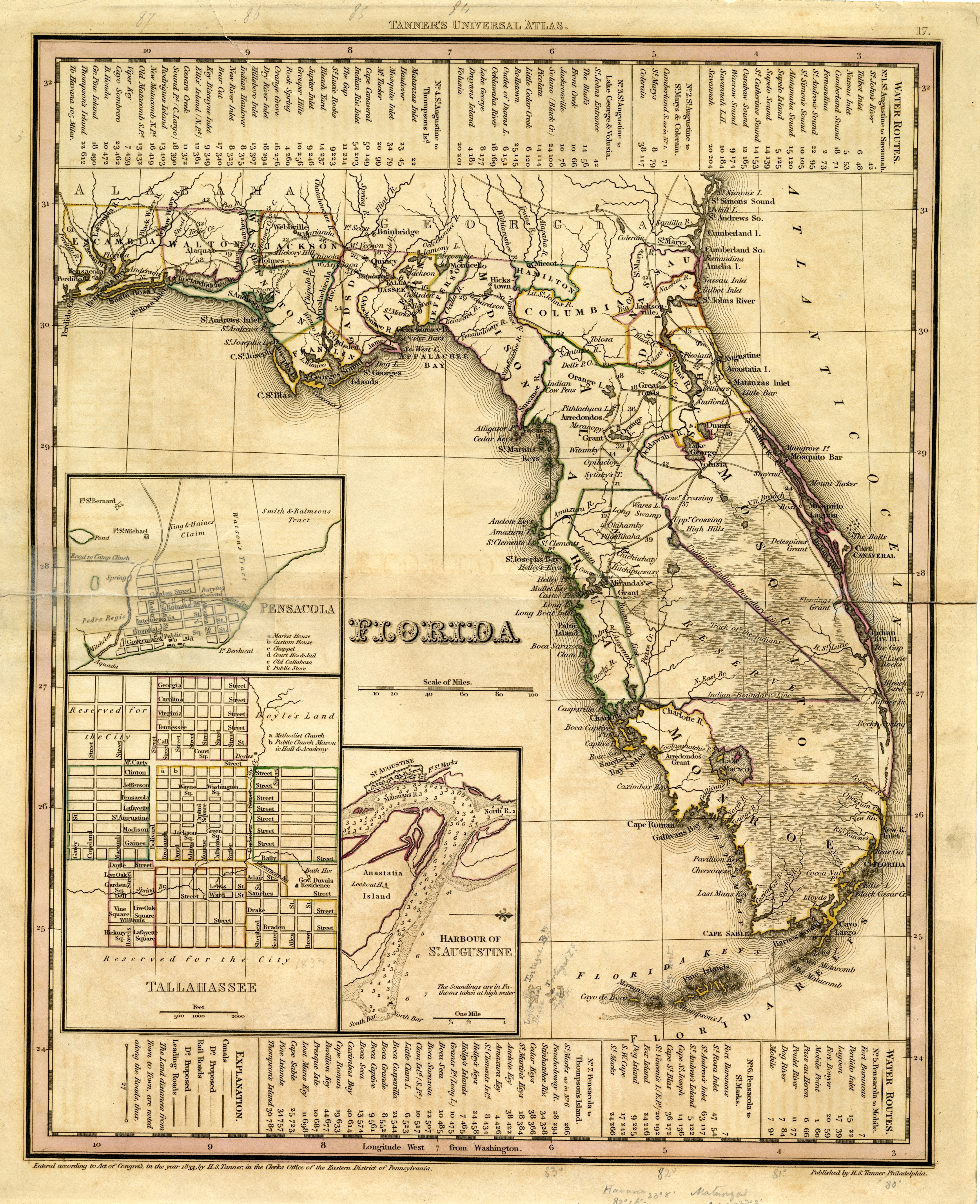 Tanner's Florida, 1833