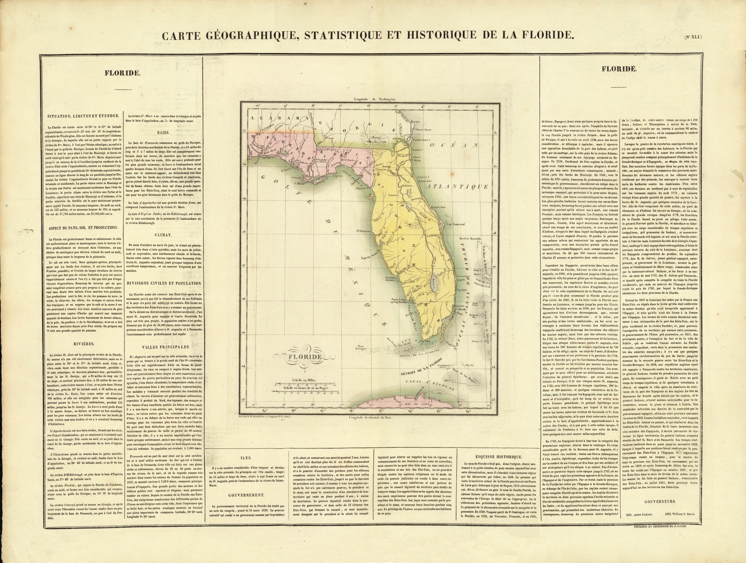 Beaupre's Florida, 1820