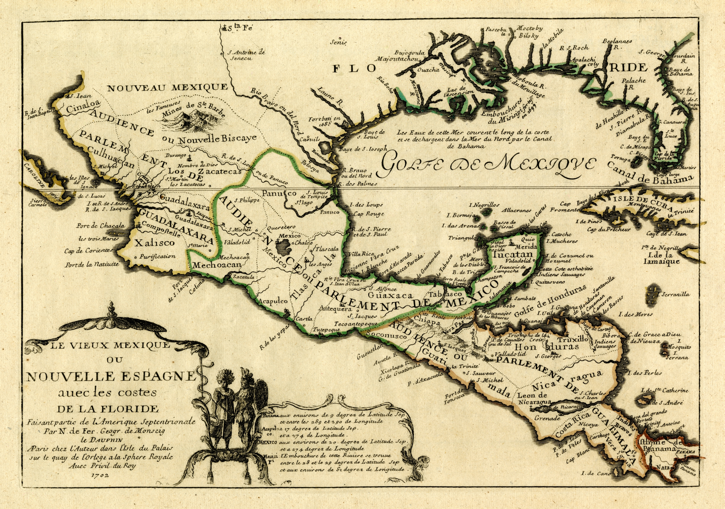 New Spain and La Florida, 1702