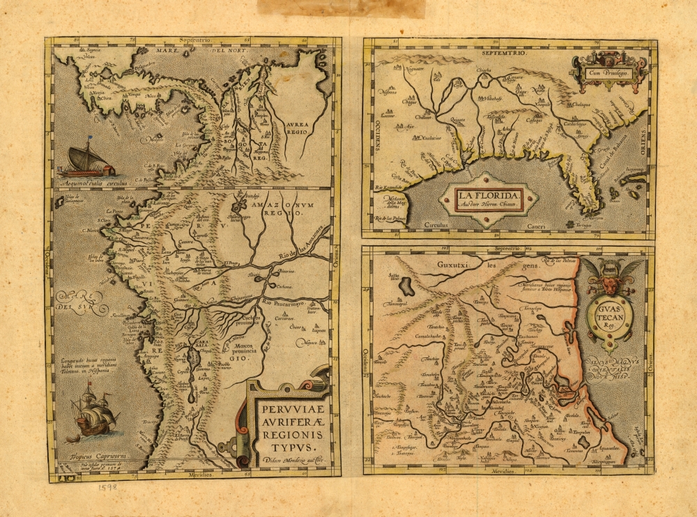 Map of Peru, 1598