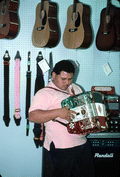 Abe Arrazola, Norteno accordion player - Homestead, Florida.