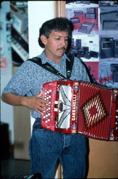 Tomas Granado, Norteno accordion player - Homestead, Florida.